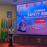 PT Jasa Raharja Cabang Utama Jawa Barat bekerja sama dengan PT Daya Adicipta Motora melaksanakan kegiatan Seminar Safety Riding di Universitas Padjadjaran